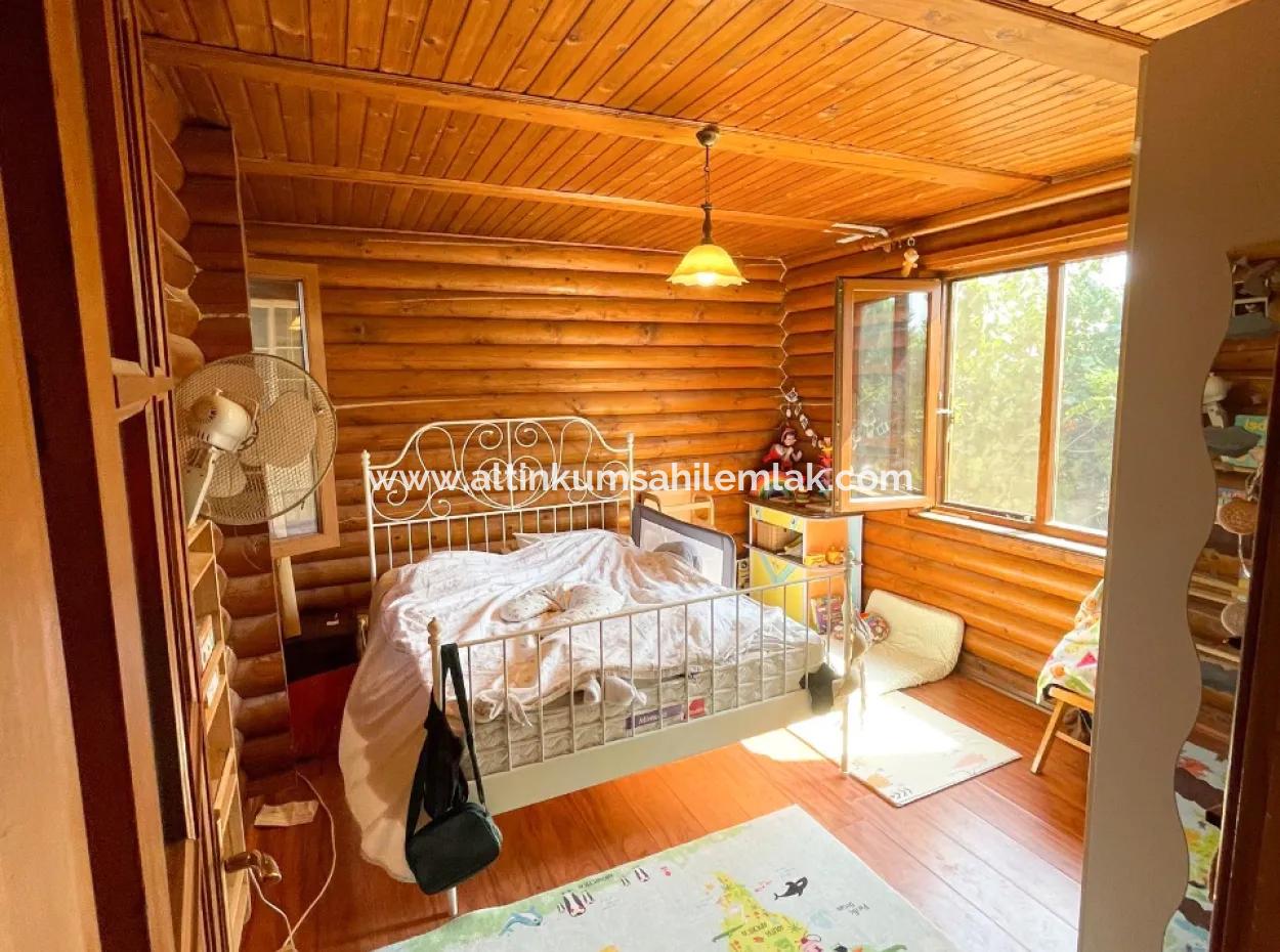 Holzvilla Zum Verkauf In Toller Lage In Didim, Altinkum Und Mit Toller Architektur