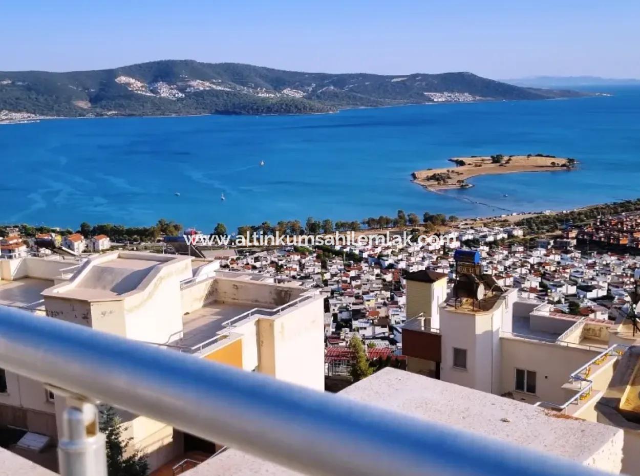 3-In-1-Sommergarten-Duplex Mit Meerblick Zum Verkauf In Akbuk Didim