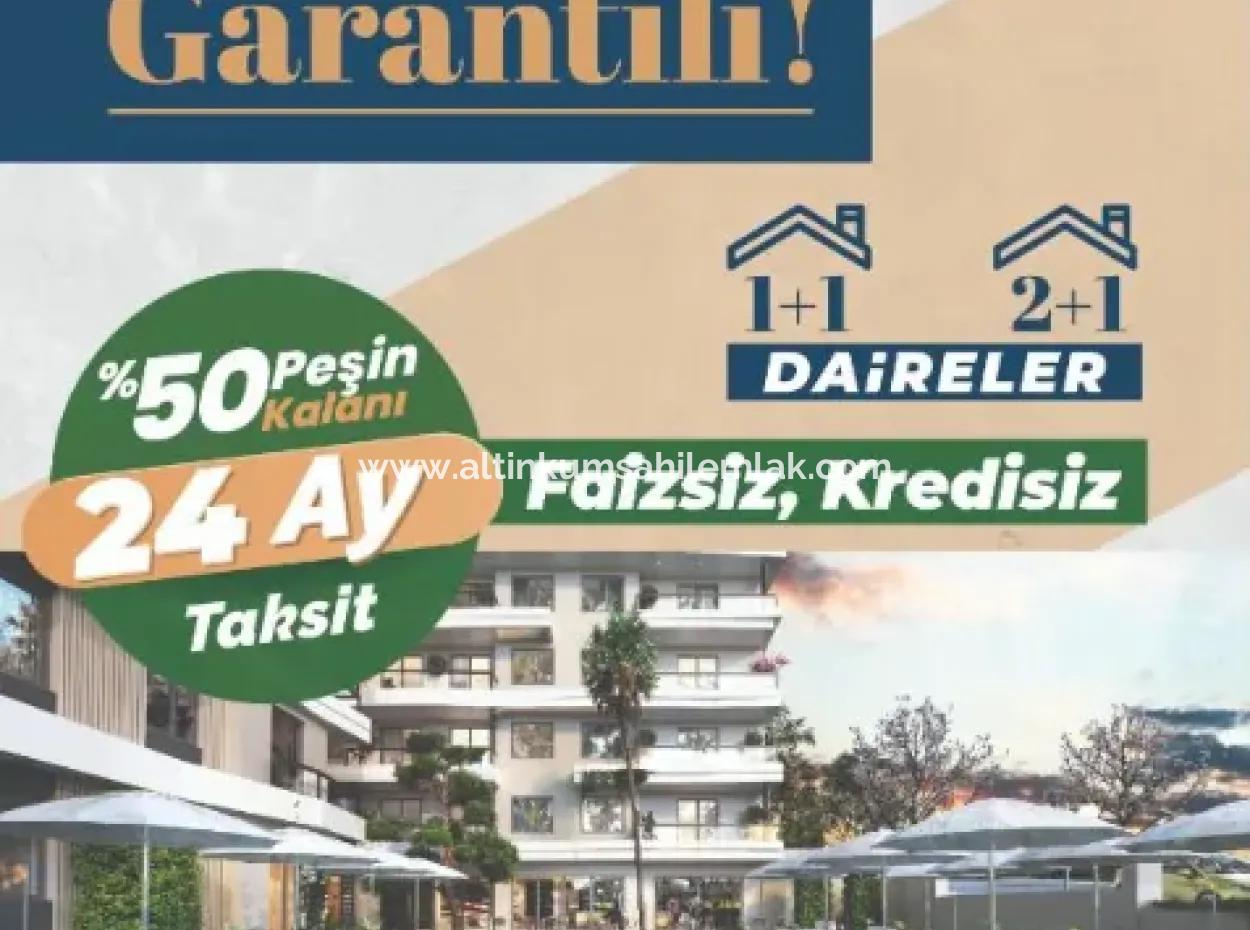 1+1 Und 2+1 Wohnungen Zum Verkauf In Didim 50% Im Voraus, Rest 24 Monate Ratenzahlung