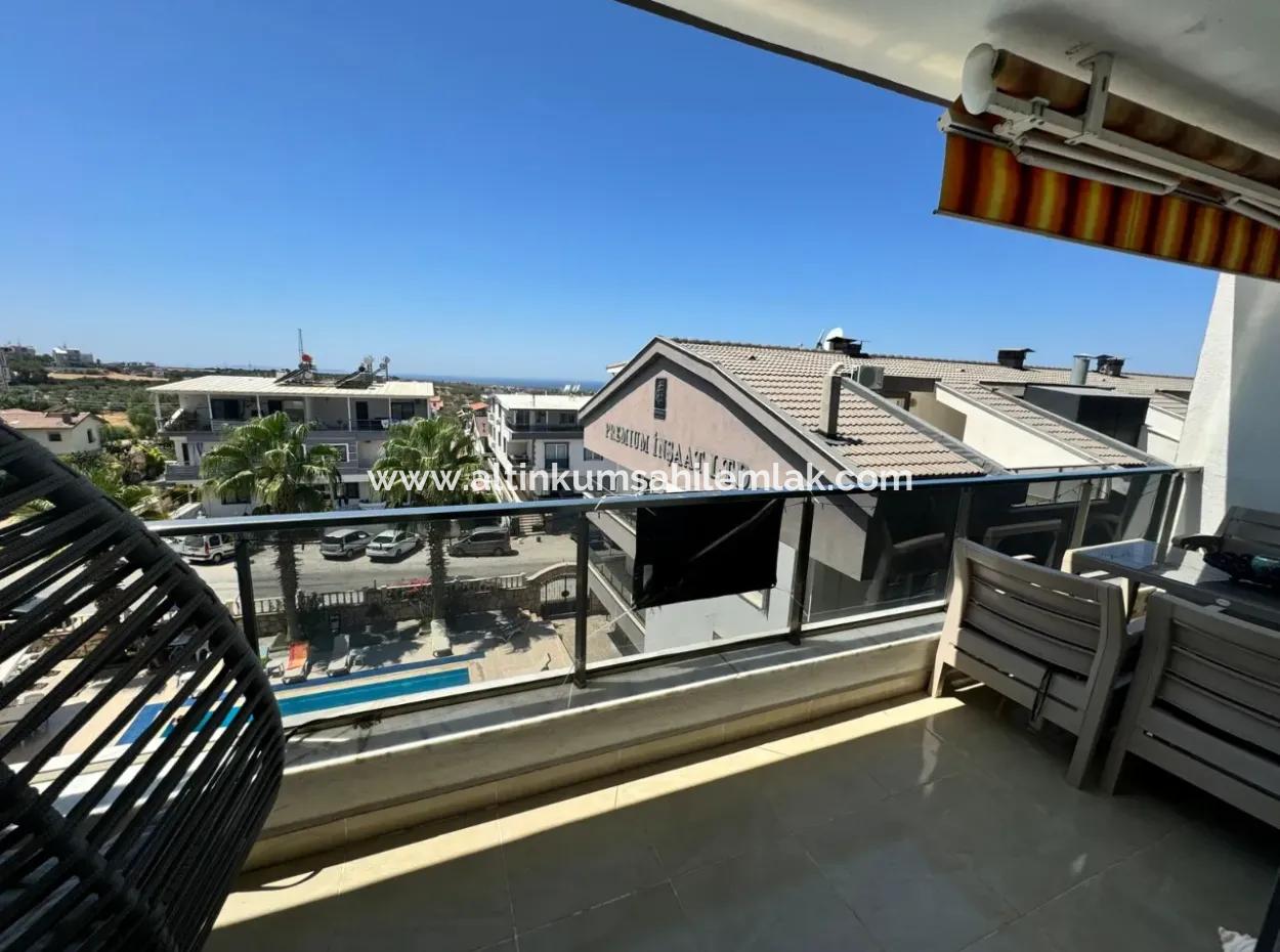 2 1 Möblierte Wohnung Mit Meerblick Zum Verkauf Im Didim Blue Marine 3 Komplex