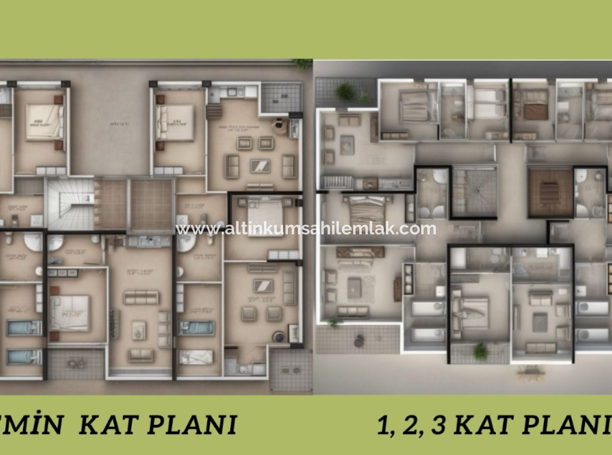 Wohnungen Und Maisonetten Zum Verkauf Aus Dem Projekt In Didim
