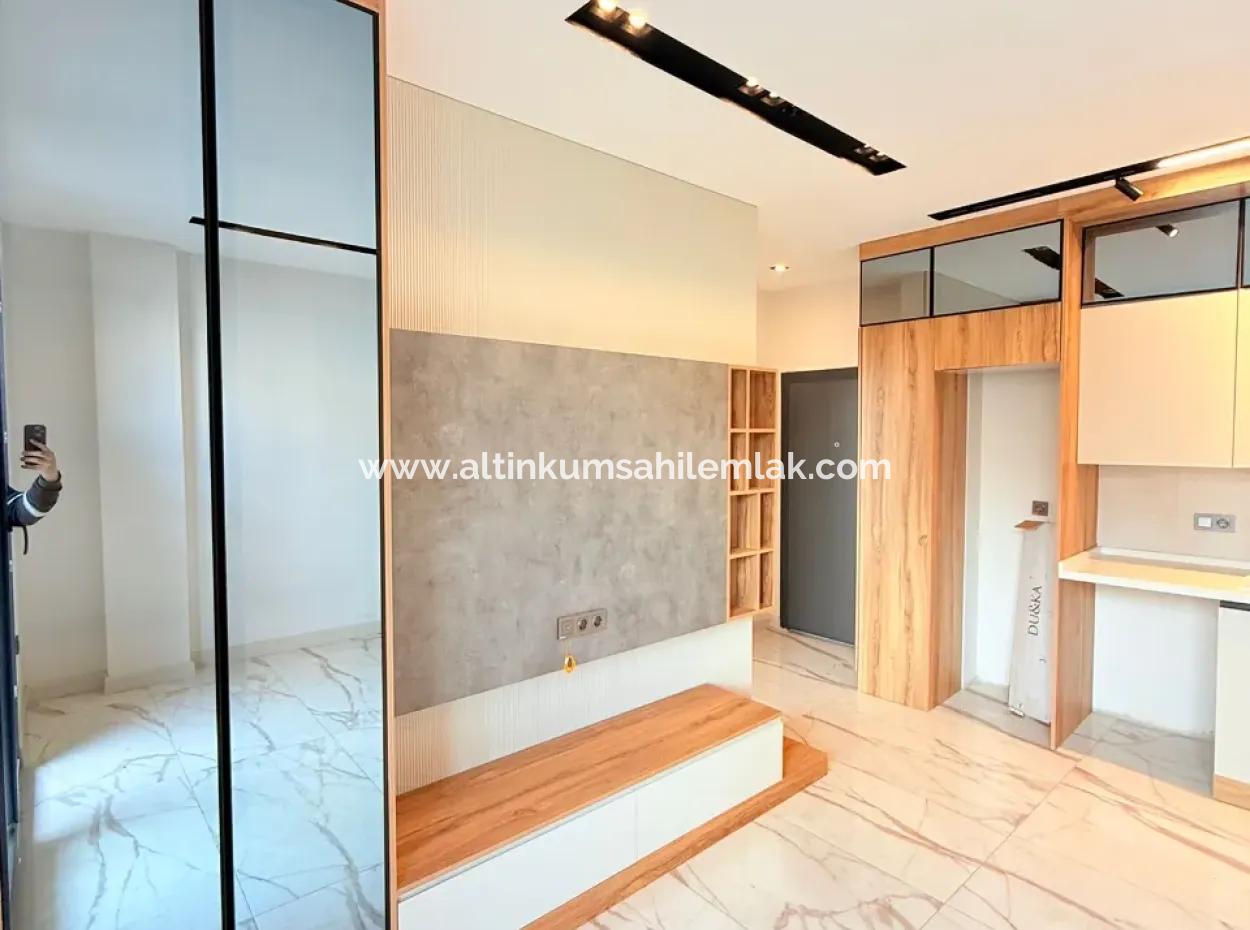 Chance! Brandneue Luxus-Wohnung 1 1 Zum Verkauf 100 Meter Zum Meer Im Stadtteil Didim Altınkum Çamlık