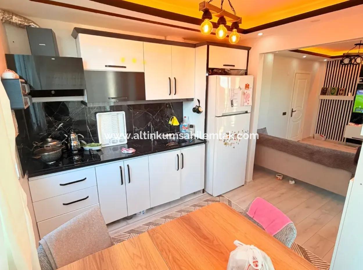 1 1 Separate Küche Mit Blick Auf Wohnung Zum Verkauf Im Didim Cumhuriyet-Bezirk!