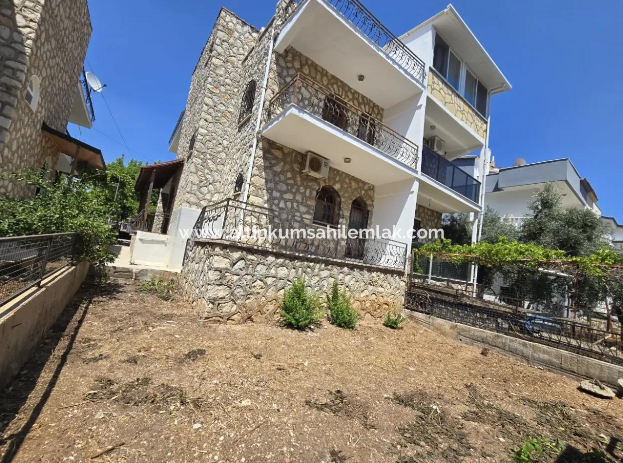 4+1 Freistehende Villa In Didim Altinkum, Nur 50 M Vom Meer Entfernt