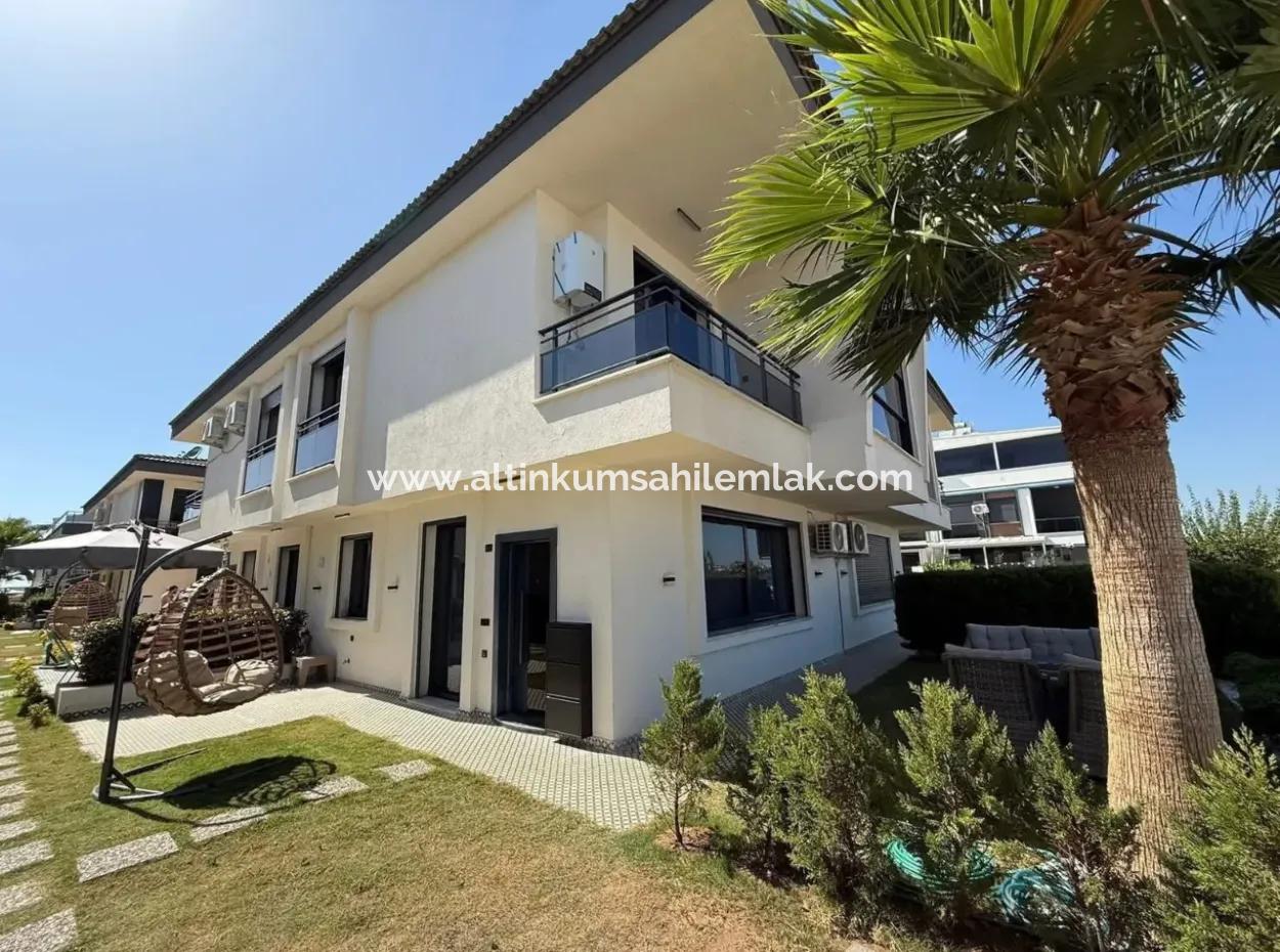3+1 Gelegenheitvilla In Didim Efeler, In Einer Wohnanlage Mit Swimmingpool, In Frontlage, Voll Möbliert Und Mit Smart-Home-System