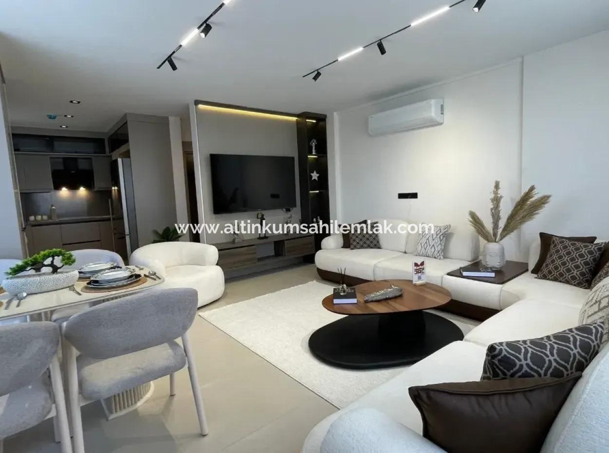 Voll Möblierte 3+1 Triplex-Villa Mit Smart-Home-System In Einer Wohnanlage Mit Pool In Didim Efeler