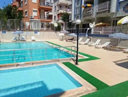 3 Zimmer Wohnung Zum Verkauft In Altınkum Mit Pool