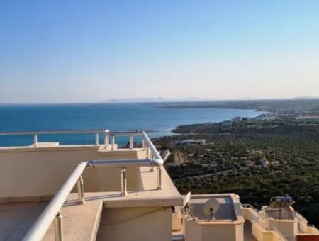 3-In-1-Sommergarten-Duplex Mit Meerblick Zum Verkauf In Akbuk Didim