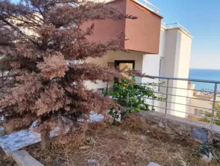 3-In-1-Sommergarten-Duplex Mit Meerblick Zum Verkauf In Akbuk Didim