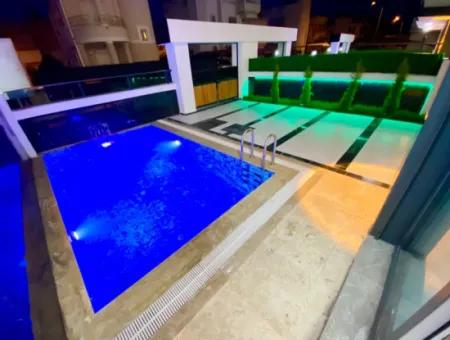 ????4 1 Villa Mit Pool Und Separater Küche Zu Verkaufen In Didim Altinkum Çamlik Nachbarschaft