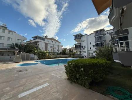 500 Meter Vom Meer In Çamlik Entfernt – Möbliert, Pool Front, 2 In 1 Wohnung Mit Glasbalkon!