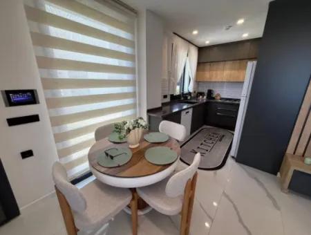 3+1 Gelegenheitvilla In Didim Efeler, In Einer Wohnanlage Mit Swimmingpool, In Frontlage, Voll Möbliert Und Mit Smart-Home-System