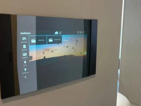 Voll Möblierte 3+1 Triplex-Villa Mit Smart-Home-System In Einer Wohnanlage Mit Pool In Didim Efeler
