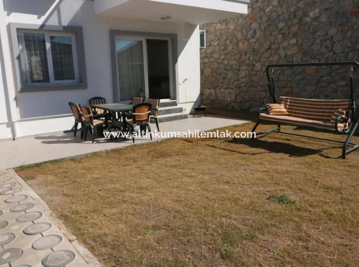 2 Bedroom  Garden Apartment For Sale In Akbuk Ceylan Houses
