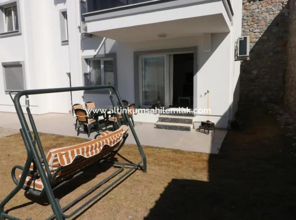 2 Bedroom  Garden Apartment For Sale In Akbuk Ceylan Houses