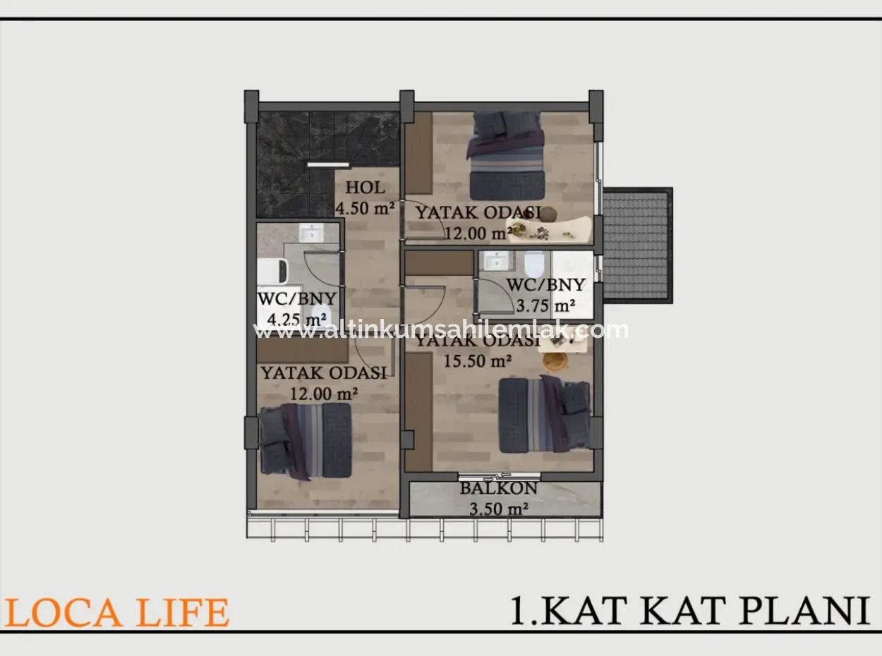 3  And 4 Bedroom Villas With  Pool For Sale  In Didim Mavişehir