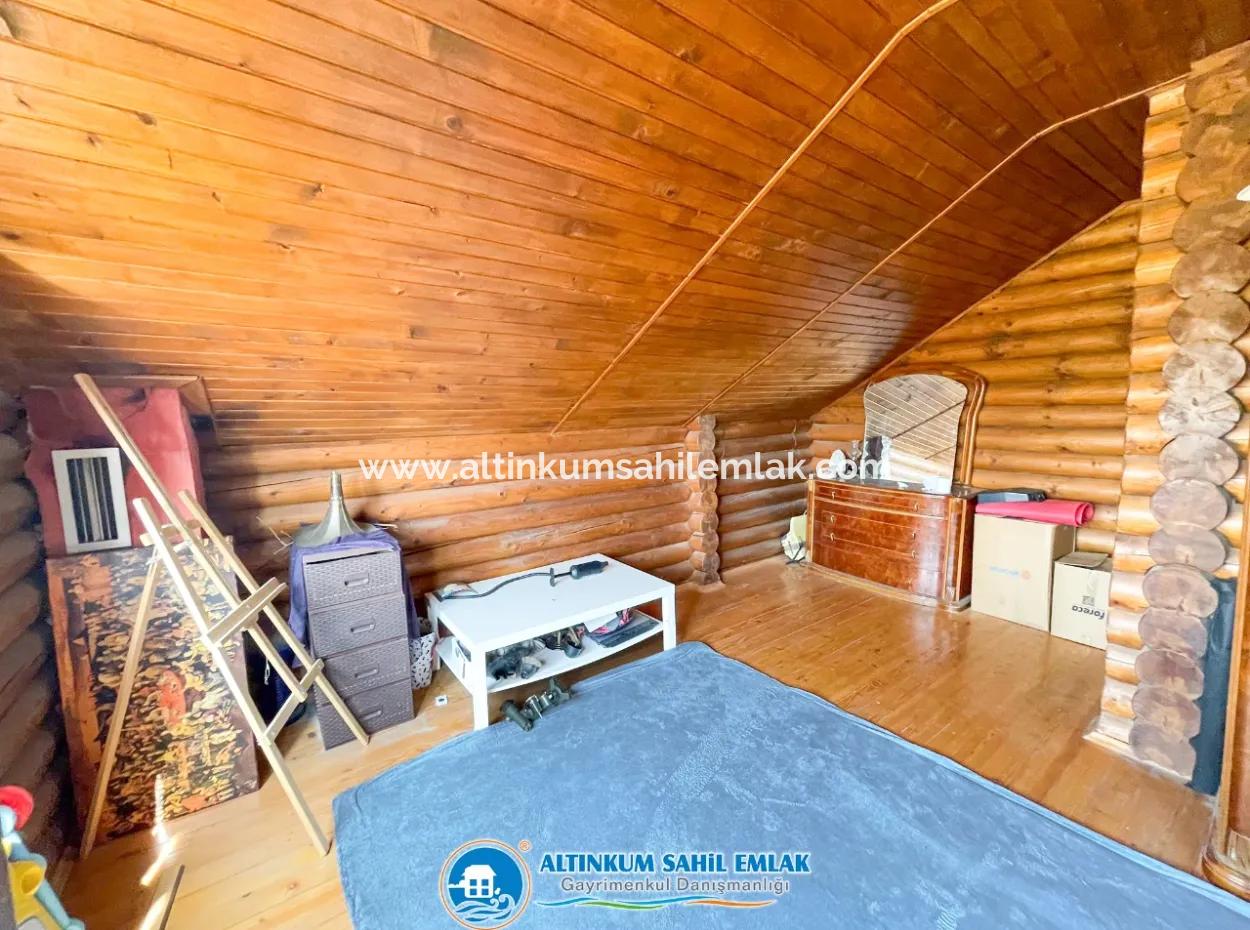 Wooden Villa For Sale In A Great Location In Didim, Altinkum And With Great Architecture