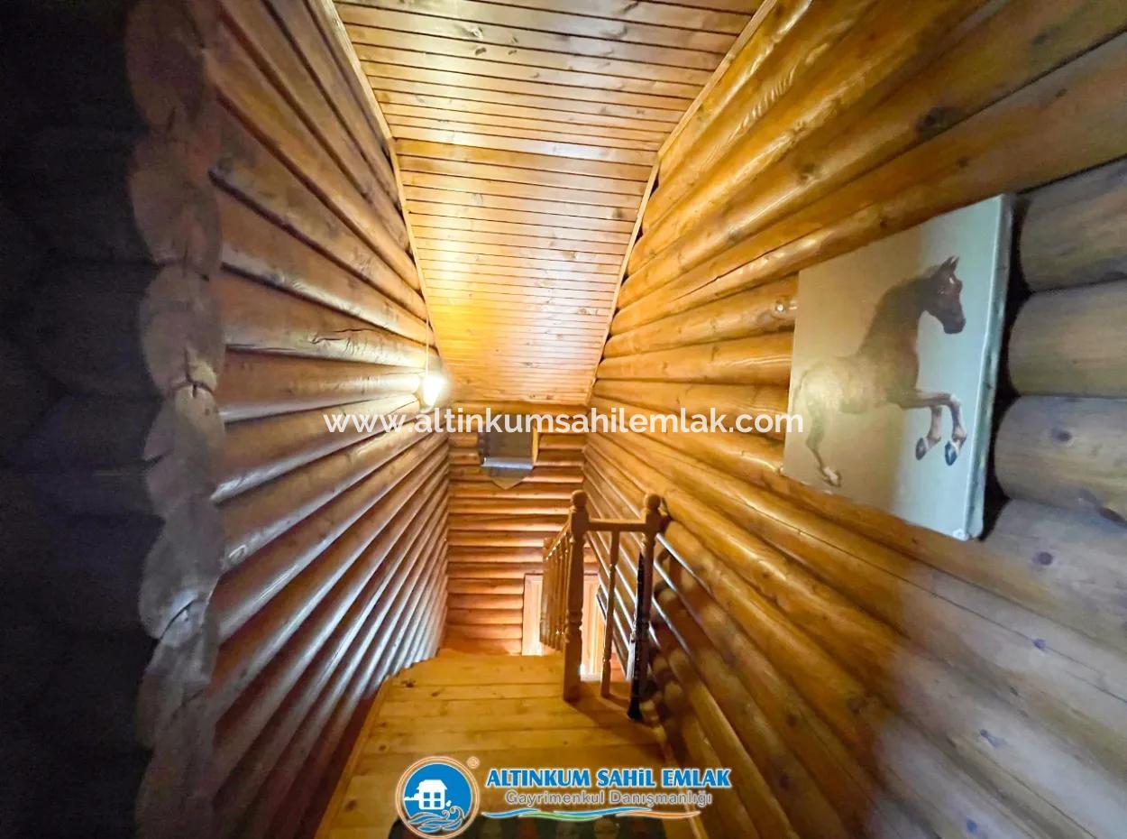 Wooden Villa For Sale In A Great Location In Didim, Altinkum And With Great Architecture