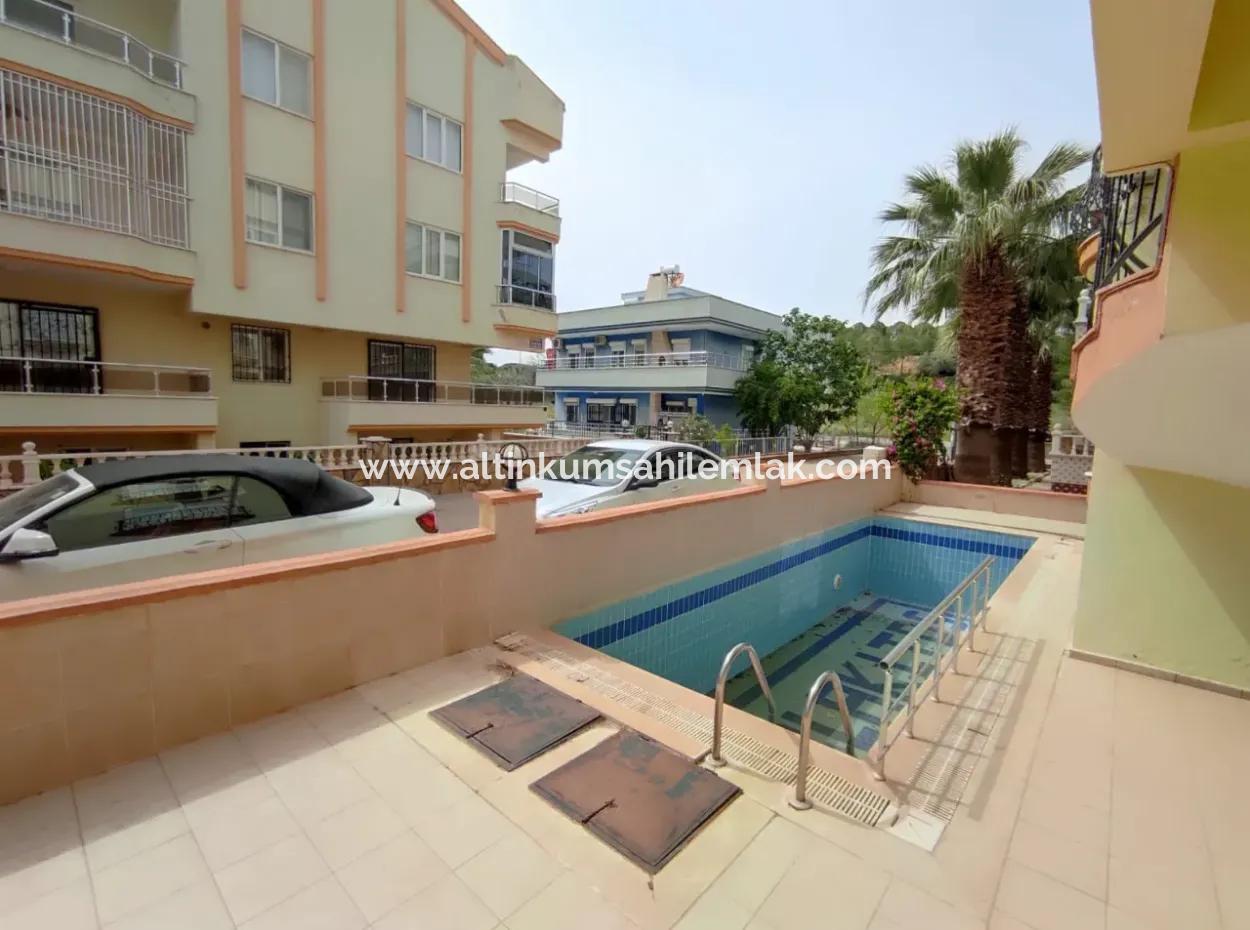 2 Bedroom Furnished Apartment With Pool For Urgent Sale In Altinkum Mah
