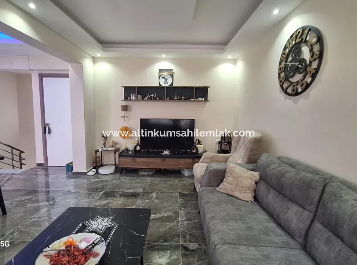 150Mt To The Sea!! 3 In 1 Luxury Garden Duplex For Sale In Camlik Neighborhood