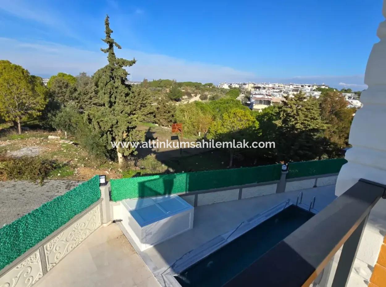 4 Bedroom Corner Villa With Pool For Sale  In Didim Sağtur Region
