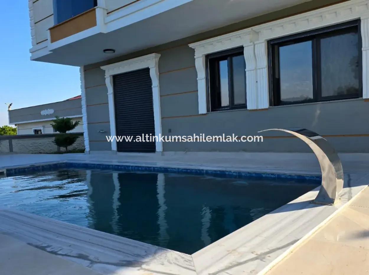 4 Bedroom Corner Villa With Pool For Sale  In Didim Sağtur Region