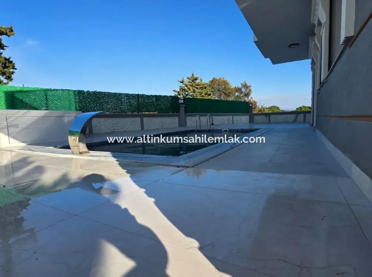 4 Bedroom Corner Villa With Pool For Sale  In Didim Sağtur Region