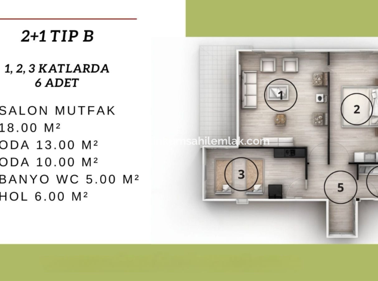 Apartments And Duplexes For Sale From The Project In Didim