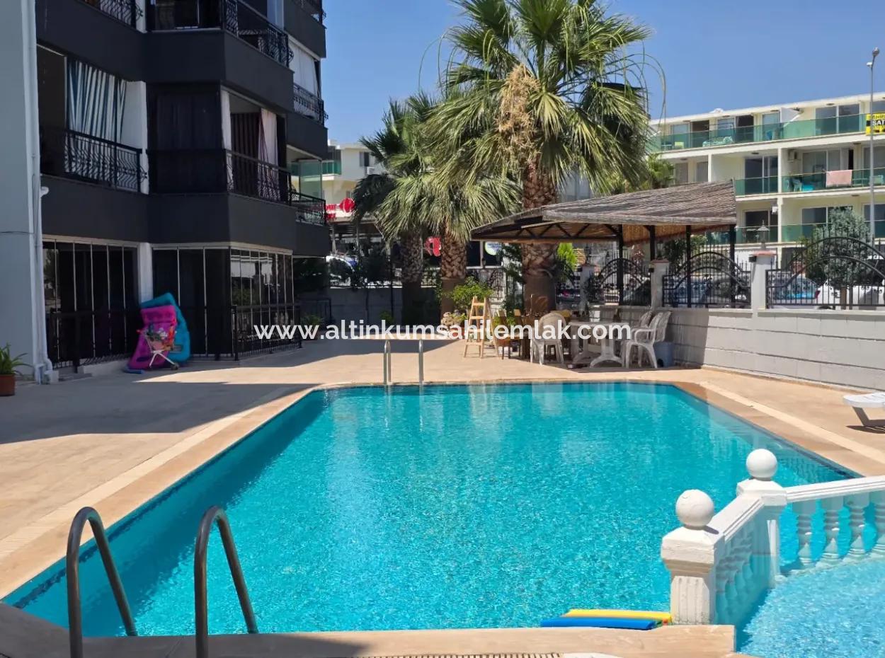 Unmissable Opportunity In Altinkum 2 1 Apartment! Walking Distance To The Beach | In A Complex With A Pool | Fully Furnished | No Cost | Ground Floor