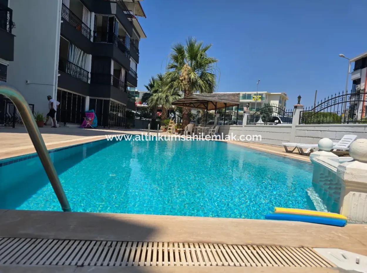 Unmissable Opportunity In Altinkum 2 1 Apartment! Walking Distance To The Beach | In A Complex With A Pool | Fully Furnished | No Cost | Ground Floor