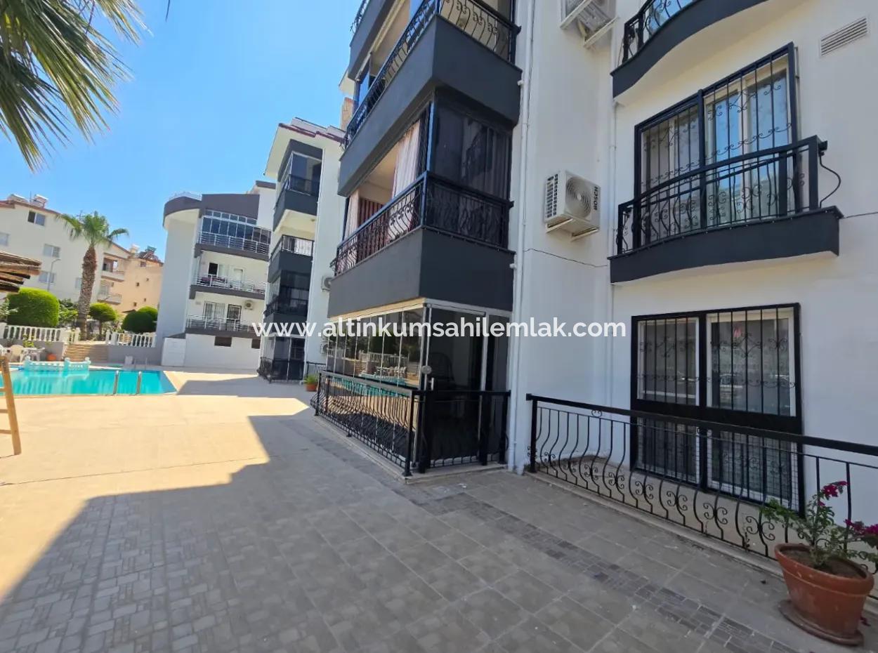Unmissable Opportunity In Altinkum 2 1 Apartment! Walking Distance To The Beach | In A Complex With A Pool | Fully Furnished | No Cost | Ground Floor