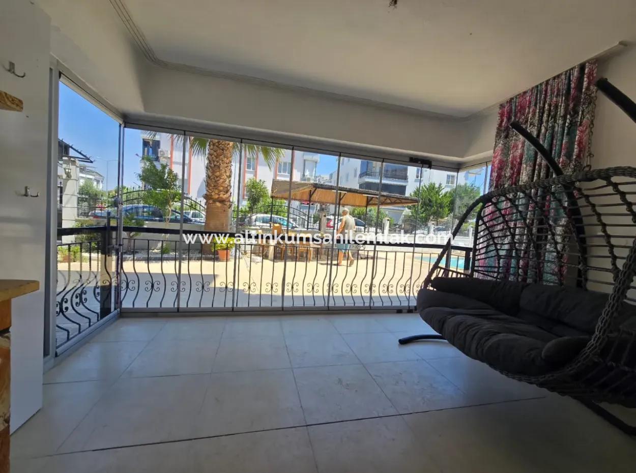 Unmissable Opportunity In Altinkum 2 1 Apartment! Walking Distance To The Beach | In A Complex With A Pool | Fully Furnished | No Cost | Ground Floor