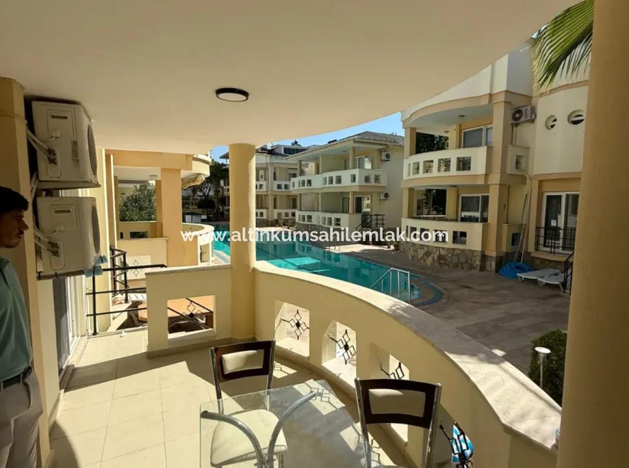 Flat For Sale – In Efeler Marina Visa Site – Ground Floor – 2 1 – Furnished – Pool View