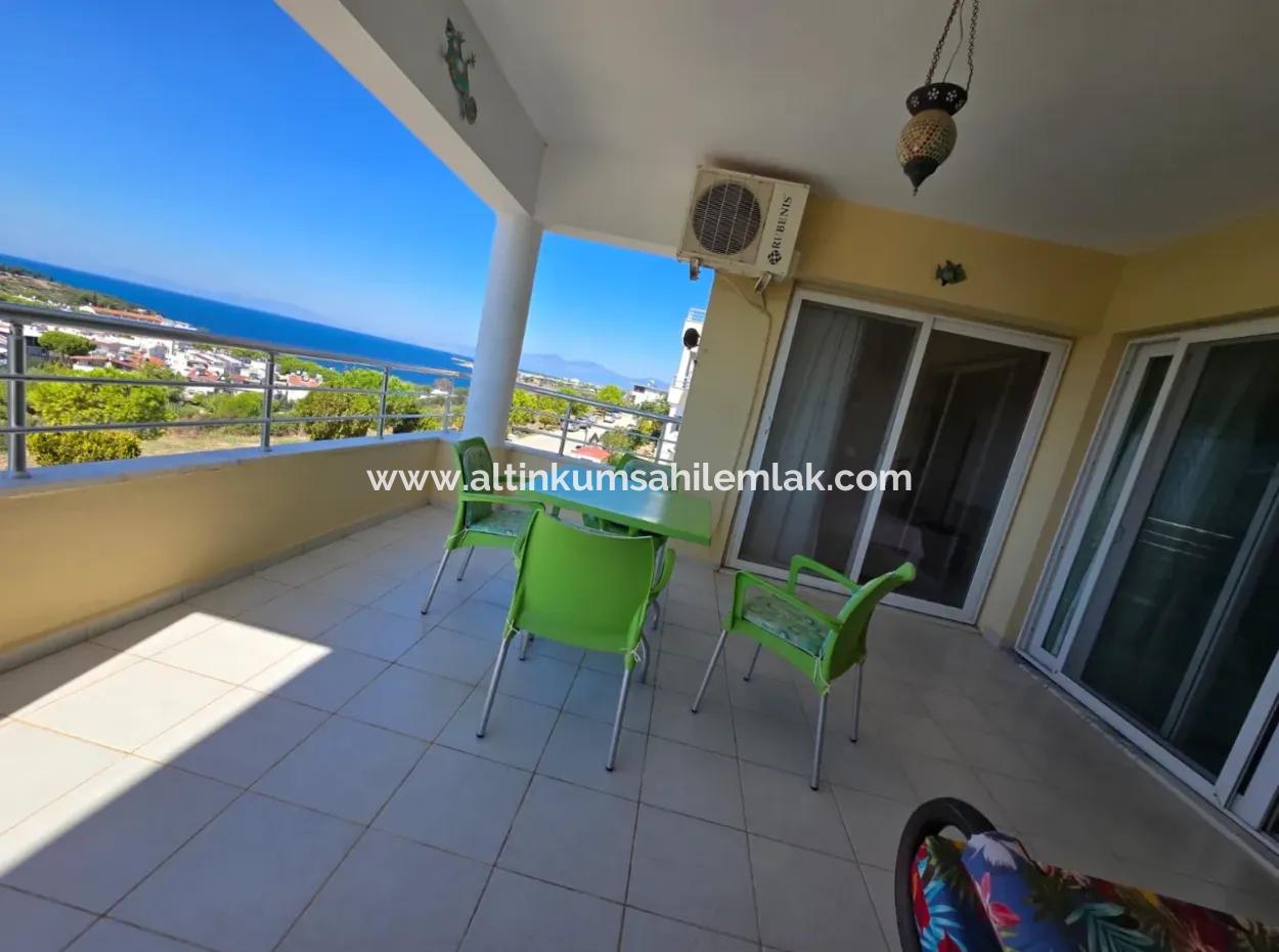 Sea View 3 Bedroom Duplex For Sale In Royal Blue Complex In Mavişehir Didim