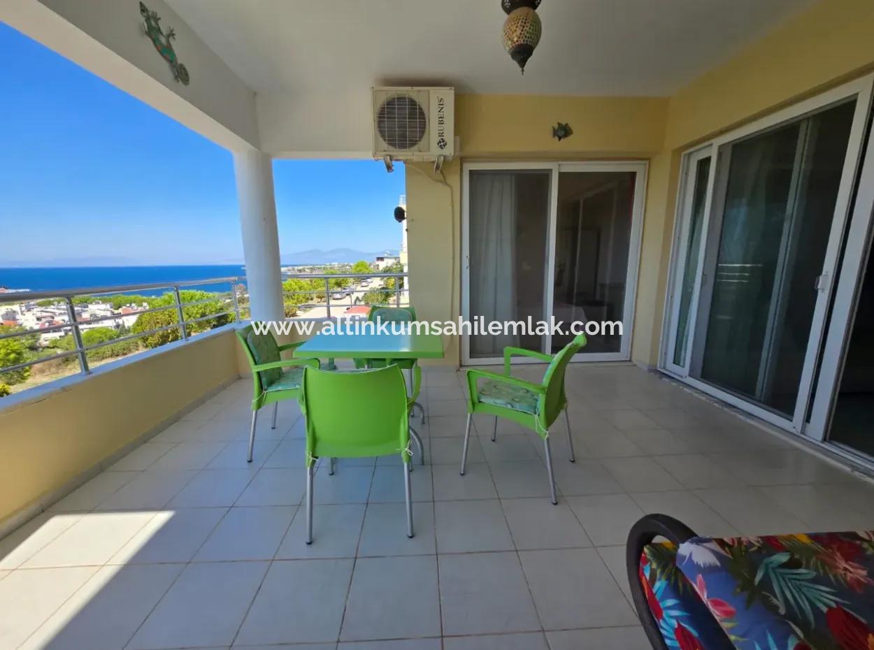 Sea View 3 Bedroom Duplex For Sale In Royal Blue Complex In Mavişehir Didim