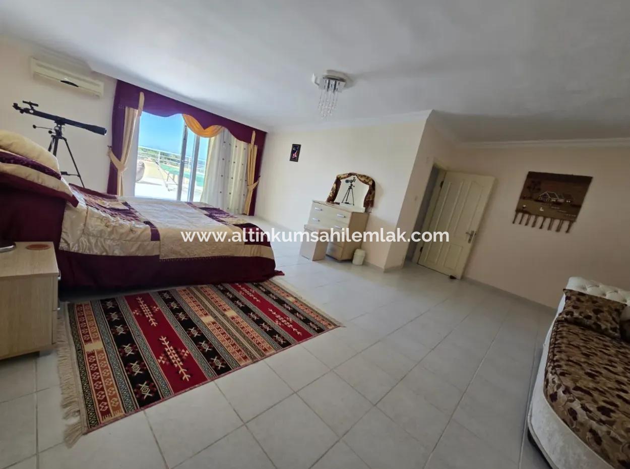 Sea View 3 Bedroom Duplex For Sale In Royal Blue Complex In Mavişehir Didim