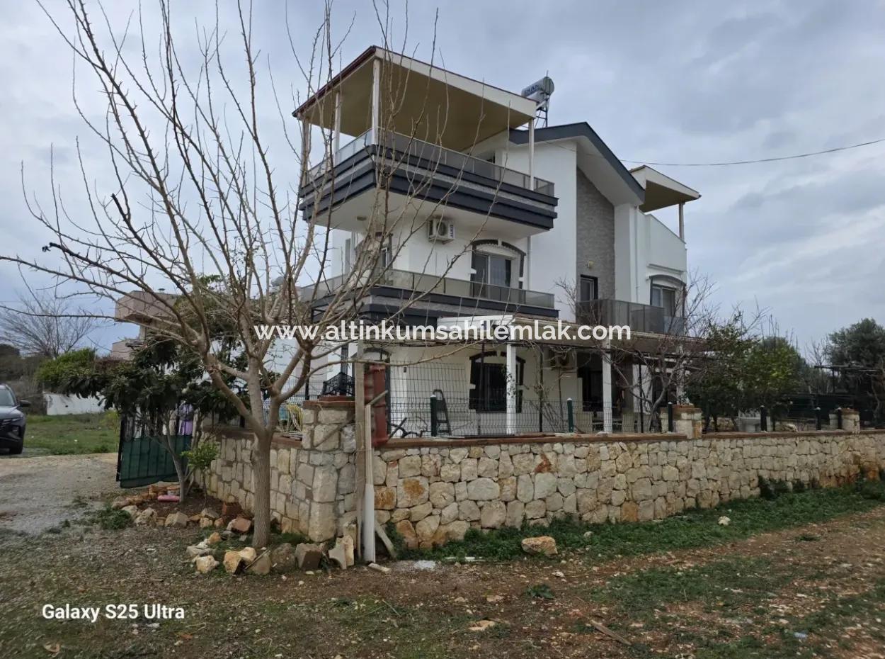 Opportunity For Sale Near The Sea In Aydın Didim Yeşilkent 3 1 Furnished Villa With Separate Kitchen!