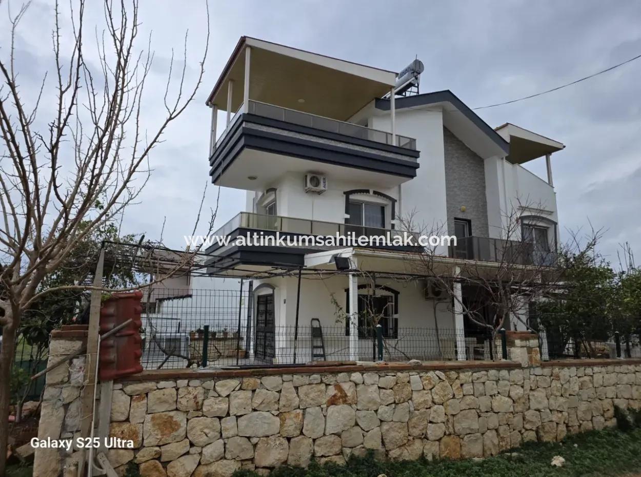 Opportunity For Sale Near The Sea In Aydın Didim Yeşilkent 3 1 Furnished Villa With Separate Kitchen!