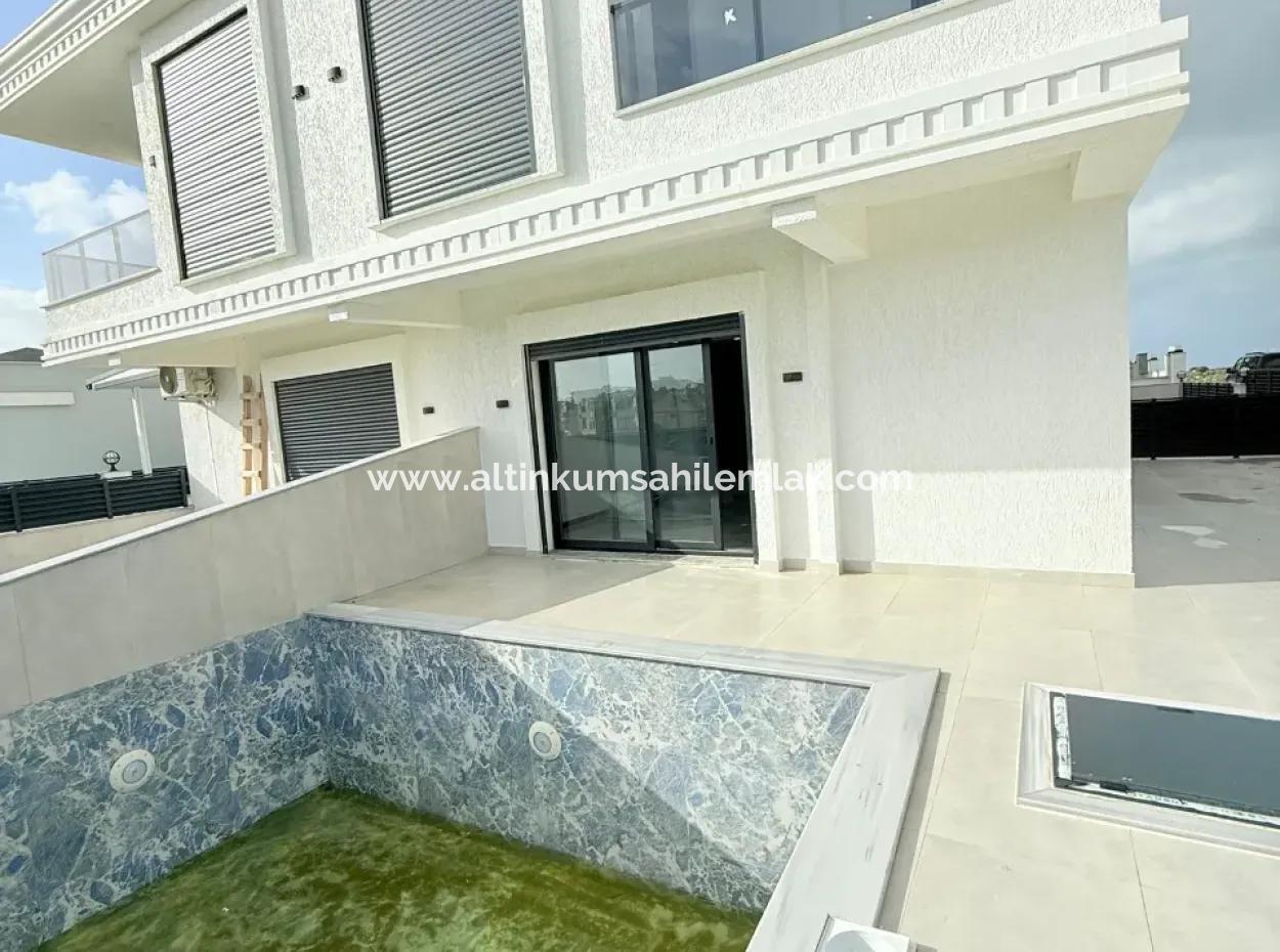3 1 Separate Kitchen, Corner Pool Villa For Sale In Aydın Didim Hisar Neighborhood
