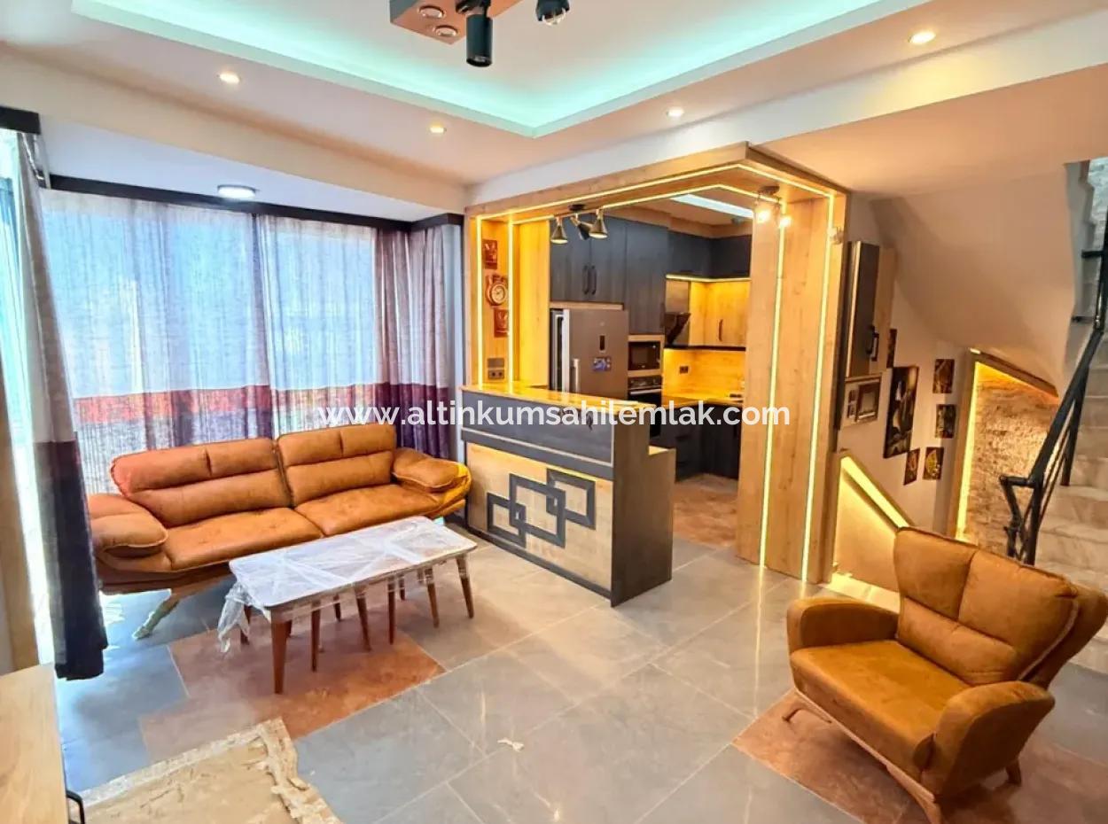 3 1 Furnished Villa For Sale In Aydın Didim Hisar, Corner Pool, Close To The Sea