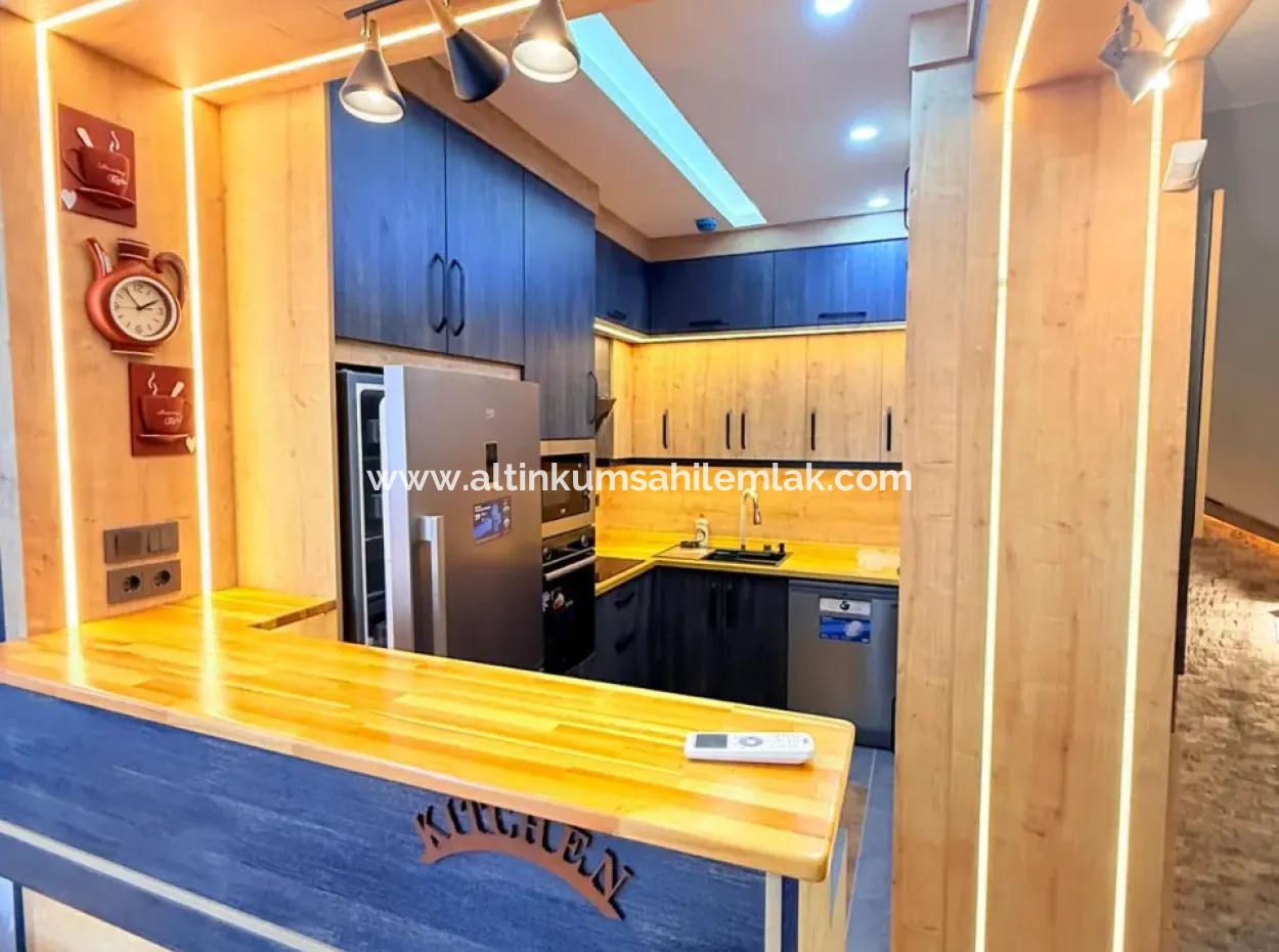 3 1 Furnished Villa For Sale In Aydın Didim Hisar, Corner Pool, Close To The Sea