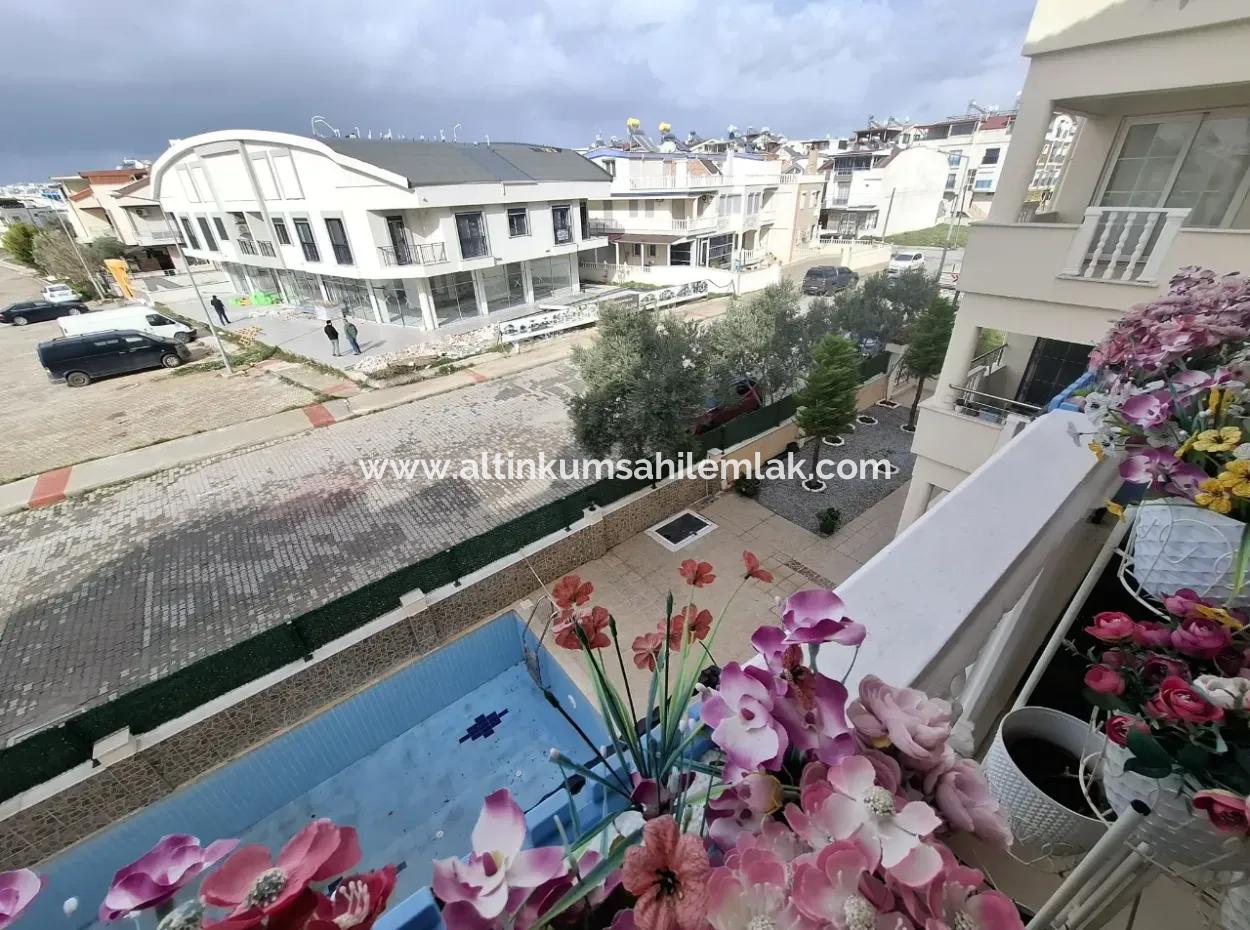 Fully Furnished 2 Bedroom Duplex In A Complex With Pool For Sale In Aydın Didim Efeler