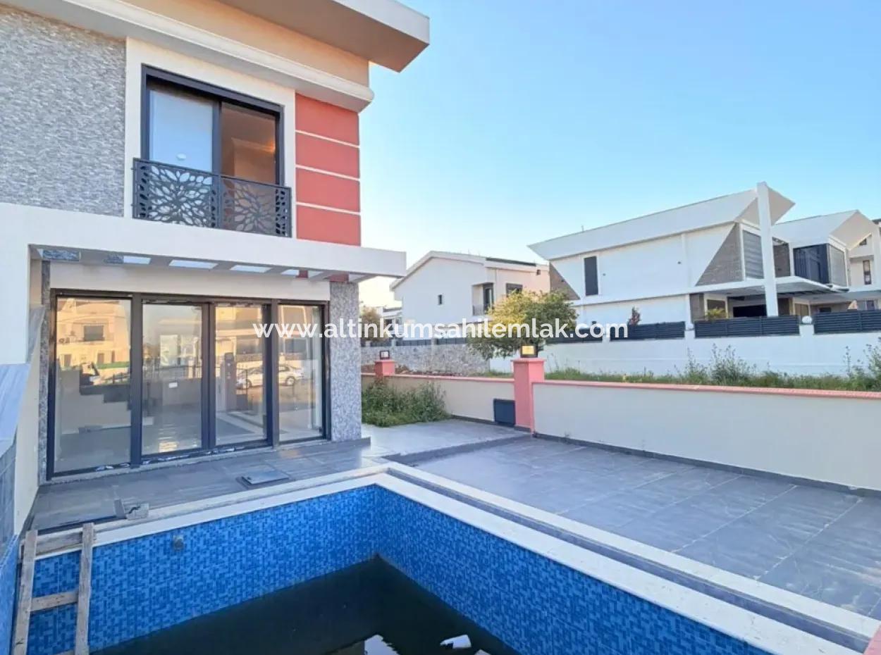3 1 Triplex Adjacent Nizam Zero Pool Villa For Sale In Efeler Neighborhood