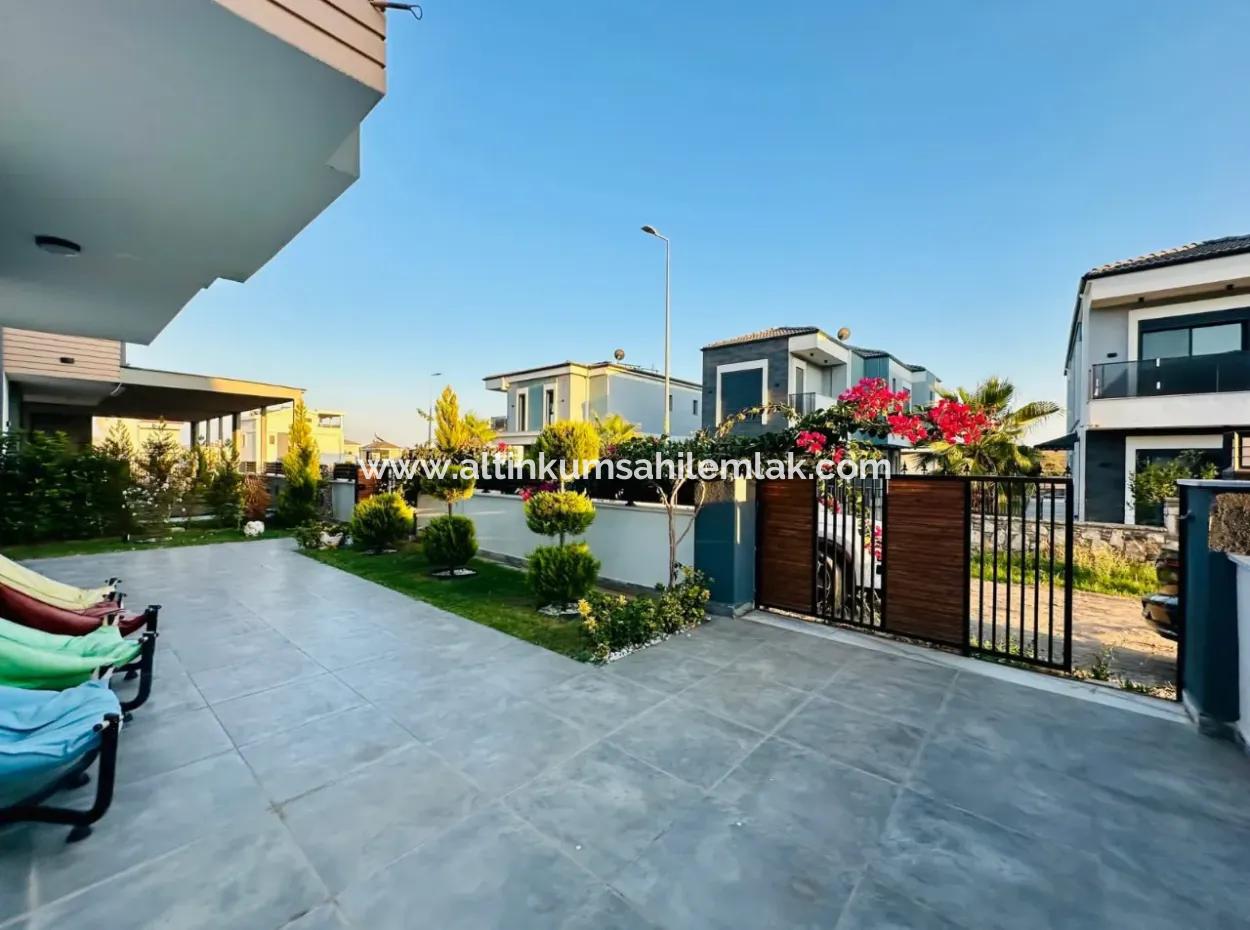 3+1 Fully Furnished Villa With Separate Kitchen And Swimming Pool In Didim
