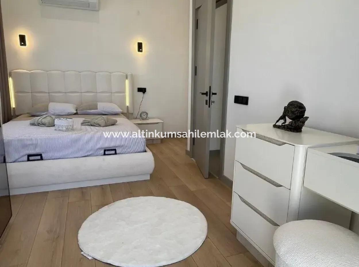 Fully Furnished 3+1 Triplex Villa With Smart Home System In A Residential Complex With Pool In Didim Efeler