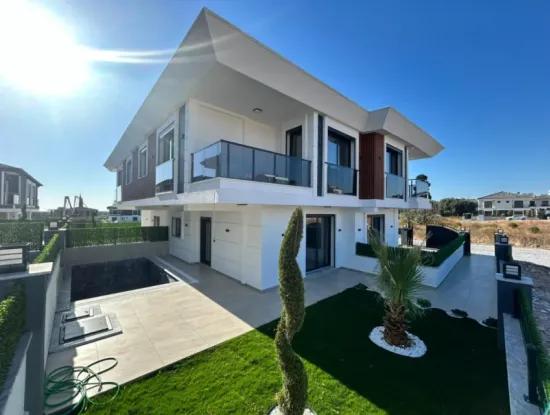 3 1 Modern Detached Entrance Villa With Pool For Sale In Didim Hisar District