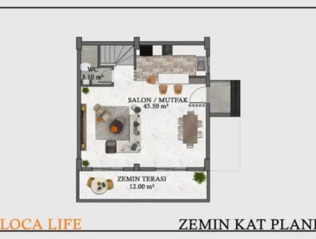 3  And 4 Bedroom Villas With  Pool For Sale  In Didim Mavişehir