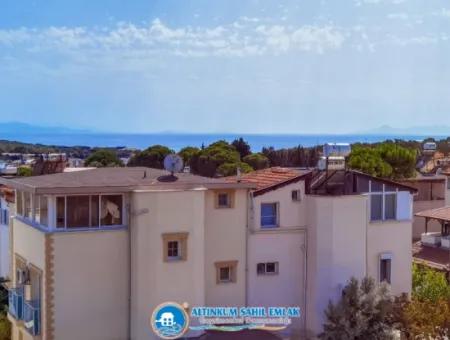 Villa For Sale In Altinkum, Didim, With Large Garden Area And Sea View