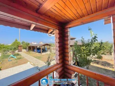 Wooden Villa For Sale In A Great Location In Didim, Altinkum And With Great Architecture