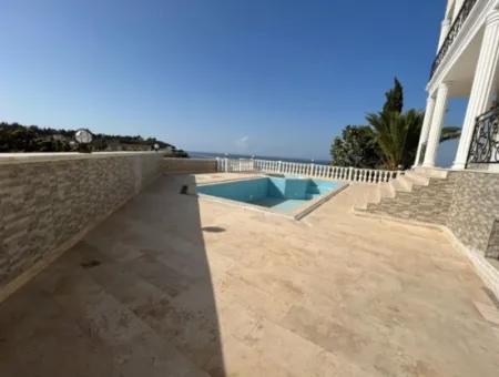 5 Bedroom Detached Villa With Seaview In Mavişehir Didim